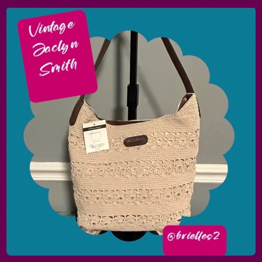 🎠 NEW Vintage Jaclyn Smith Off-White Handbag, New With Tags